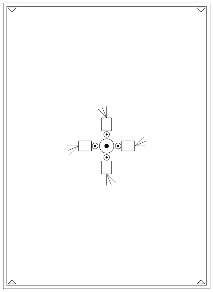 Line drawing of the Facing Birds pattern