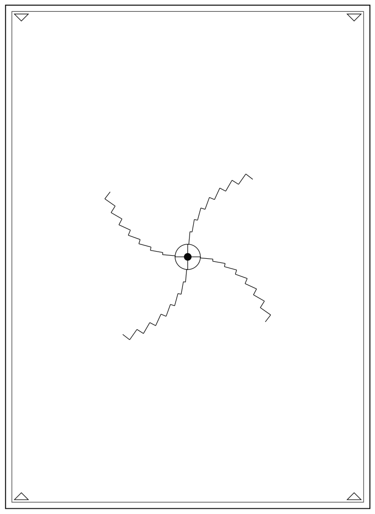 Line drawing of the Circular Staircase pattern
