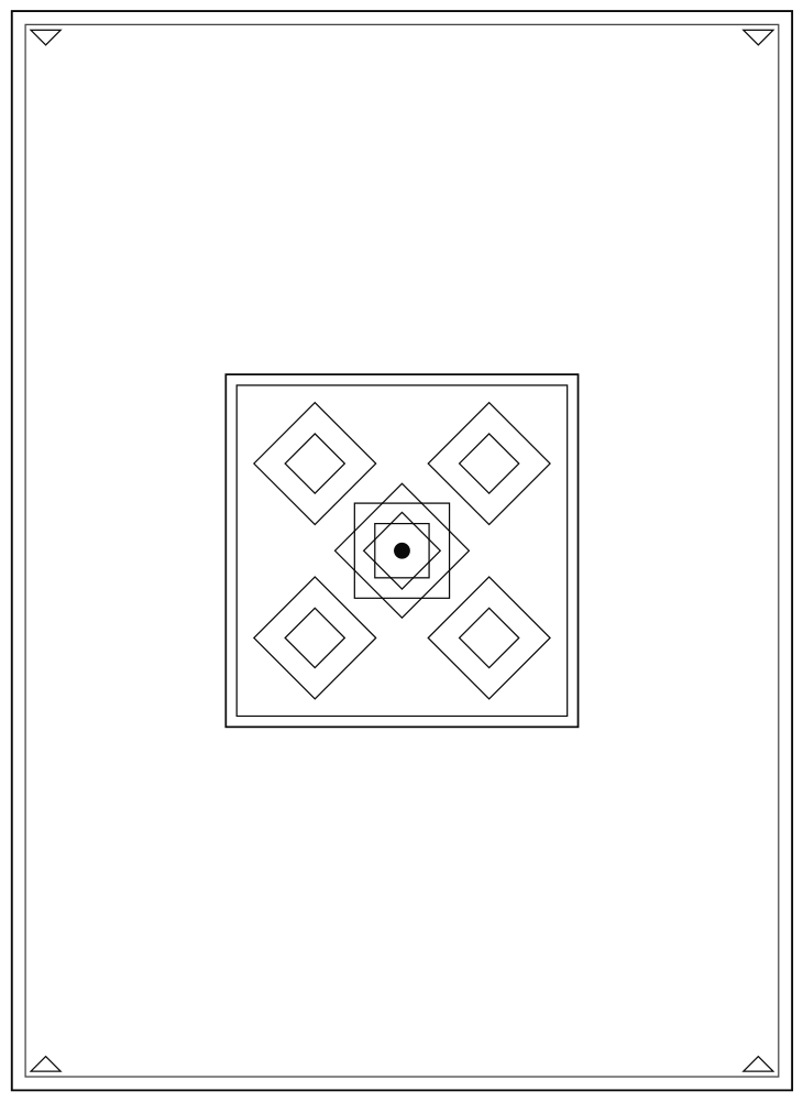 Line drawing of the Bachelor's Pillow pattern