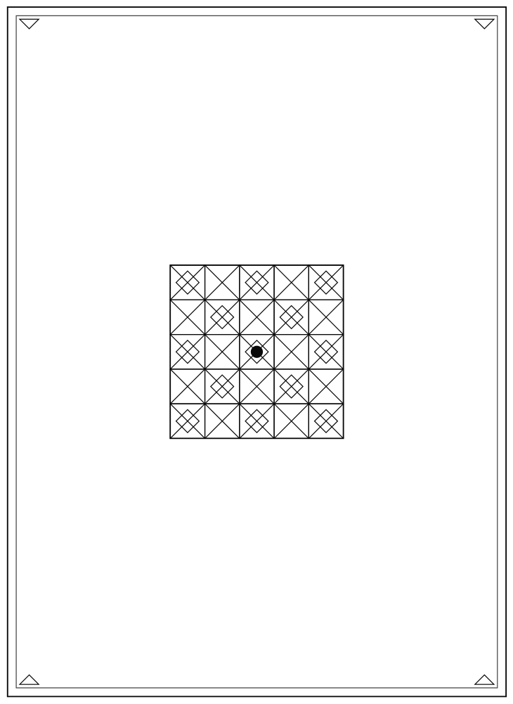 Line drawing of the Soap Bar of Nablus pattern