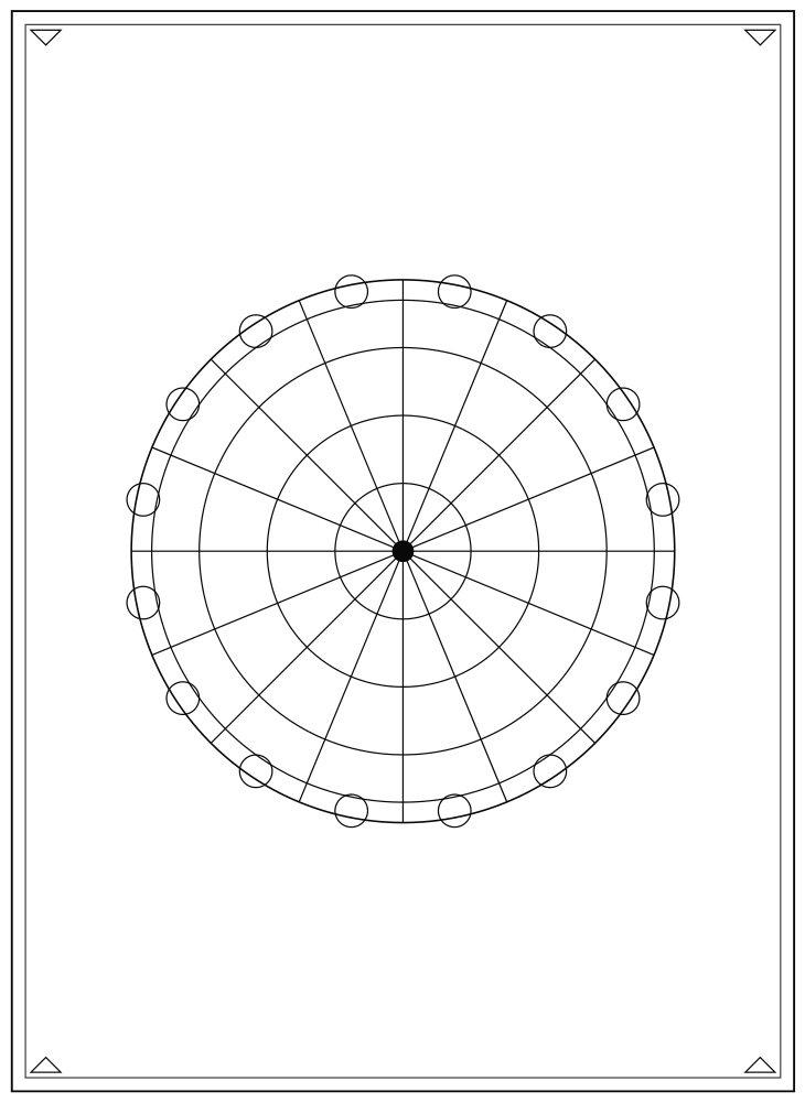 Line drawing of the Full Fan pattern