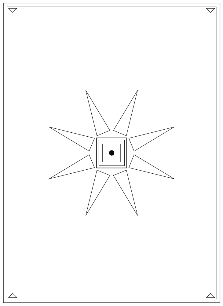 Line drawing of the Fire Center pattern