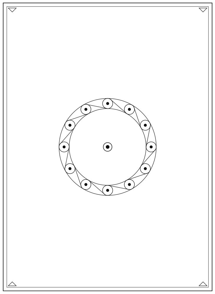 Line drawing of the Pearl Knot pattern