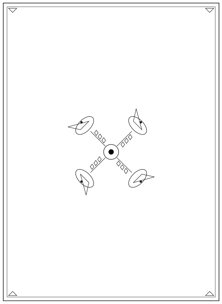 Line drawing of the Doves of Authenticity pattern