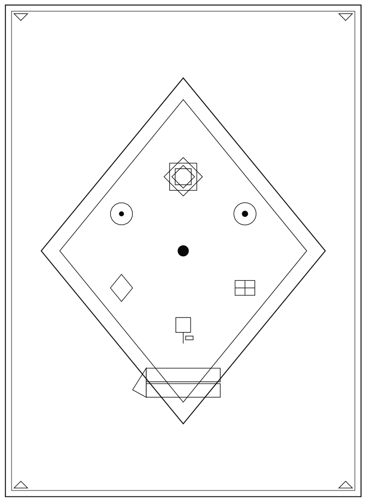 Line drawing of the Central Map pattern